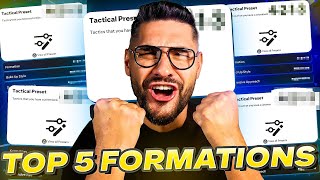 FC 25 TOP 5 Formations amp The Best Meta Tactics w Advanced Player Roles [upl. by Brieta]