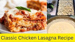 Chicken Lasagna Recipe  Lasagna With Red amp White Sauce  With amp Without Oven [upl. by Tran718]