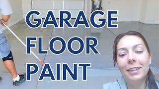 How To Paint A Concrete Garage Floor  Sherwin Williams Armorseal 1000 HP [upl. by Bohon]