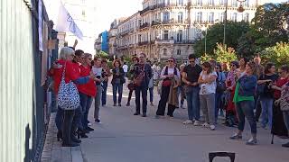 quotLhymne des femmesquot chanté le 191024 devant la Cour dAppel de Montpellier contre le sexisme [upl. by Obaza]