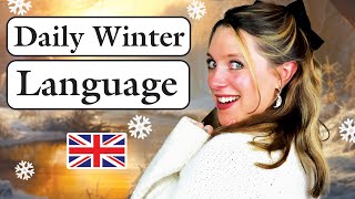 DAILY English ❄️🇬🇧  Pronunciation tips 🗣️ English by the Seasons 🍂⛅️❄️  British culture 🇬🇧 [upl. by Herstein]