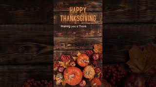 Happy Thanksgiving 2024  Thanksgiving Greetings  Thanksgiving Wishes [upl. by Ohs]