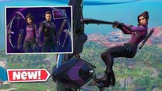 NEW HAWKEYE Bundle Gameplay in Fortnite WINDSURFING Glider [upl. by Doomham]