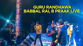 Guru Randhawa Babbal Rai Prabh GIll B Praak Ikka live at Gaana Crossblade  Chandigarh [upl. by Madlen]