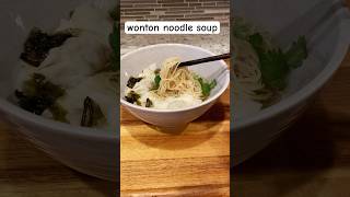 Wonton noodle soup in 5 mins 云吞面cooking chinesecuisine recipe easyrecipe noodleswonton [upl. by Llednil]