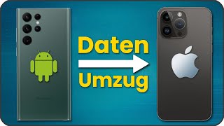 Daten von Android auf iPhone übertragen iOS 📱 Bilder Kontakte Apps [upl. by Cristionna]