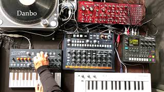 How Arturia Microfreak sounds in live jam with Drumbrute Impact Neutron and Digitone [upl. by Kresic472]