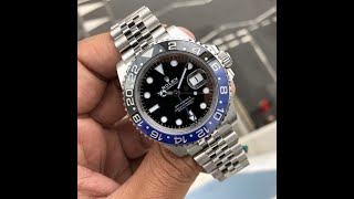 ساعة رولكس باتمان جى ام تى  Rolex Batman GMT [upl. by Lepley]