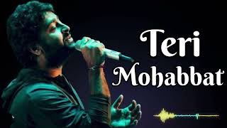 Teri Mohabbat  Arijit singh  new song 2024 [upl. by Ayiak839]