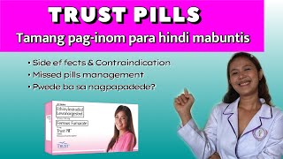 TRUST PILLS Paano gamitin  TRUST PILLS Side effects TAGALOG pwede ba sa nagpapadede [upl. by Kazmirci]