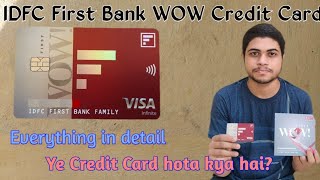 IDFC first bank wow credit card  Secured credit card  Reviewer AVS [upl. by Cecily741]