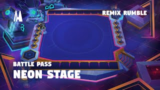 NEON STAGE  BATTLE PASS REMIX RUMBLE  TFT SET 10 [upl. by Enelegna]