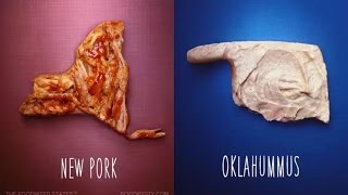 All 50 States Reimagined as Food Puns [upl. by Raynata117]