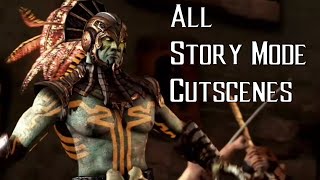 MKX All Kotal Khan Cutscenes [upl. by Reivilo]