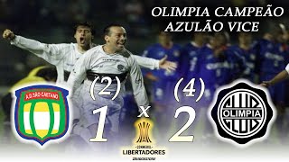 São Caetano x Olimpia ● Final Copa Libertadores 2002 ● Melhores Momentos  AZULÃO VICE [upl. by Merridie]