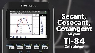 Secant Cosecant and Cotangent on the TI84 Plus [upl. by Ettennek]