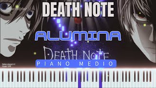 🎹Death Note ✨ Alumina Tutorial Piano Medio 😳 [upl. by Lathe]