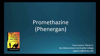 CC How to Pronounce promethazine Phenergan Backbuilding Pharmacology [upl. by Ihn629]