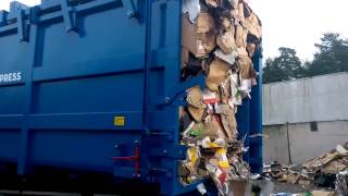 CombiMega FR waste compactor  emptying [upl. by Miarhpe]