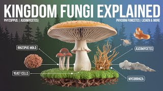 Fungi Structure and Reproduction Phycomycetes Ascomycetes Basidiomycetes in 3D Animation [upl. by Inattirb814]