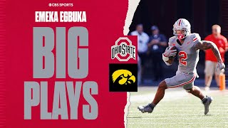 Emeka Egbuka SCORES 3 TDs against Iowa  Highlights [upl. by Ayit]