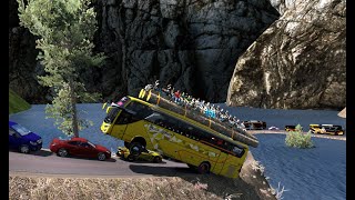 Big Bus vs Big Obstacle Watch What Happens Next  eurotrucksimulator2 simulation truck [upl. by Atlante231]