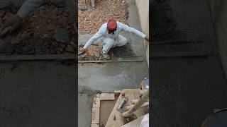 Floor Making With Concrete Material construction floor skills civilengineering shorts [upl. by Decato]