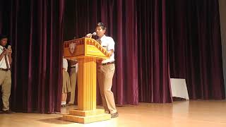 Grade 11amp12  Headboy Speech [upl. by Elurd827]