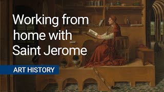 A guide to Saint Jerome in his Study by Antonello da Messina  Working from home [upl. by Eadrahs864]