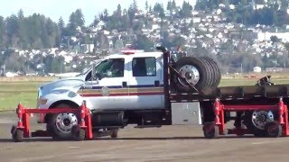 DPSST Skid truck training with Hamlet Fire department [upl. by Nievelt]