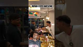 Indian food reaction 😁 food nice indianfood like explore viralvideo shortvideo [upl. by Perzan]