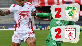 La equidad 2  2 America ⚽ 𝐋𝐈𝐆𝐀 𝐁𝐄𝐓𝐏𝐋𝐀𝐘 ⭐ LIGA COLOMBIANA CC 30 [upl. by Aihset]