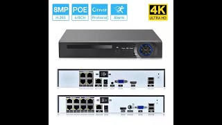 xmeye pro 8ch 4k poe nvr [upl. by Joab]