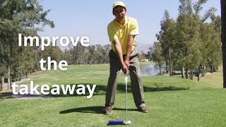 GOLF LESSONS  BACKSWING  TAKEAWAY FIX BAD RHYTHM ROLLING THE HANDS CLUB TOO FAR INSIDE [upl. by Paul]