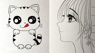 EASY DRAWING TRICKS SIMPLE DRAWING TUTORIALS AND TIPS [upl. by Brunella403]