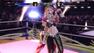 Rumble Rose XX Super Star Reiko Hinomoto vs Super Star Miss spencer single match gameplay video [upl. by Alvy]