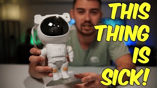 Review of this Astronaut Star Galaxy Night Light Projector [upl. by Grose725]