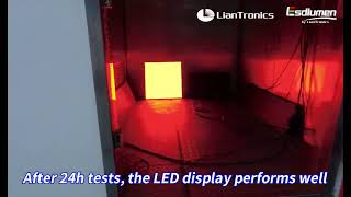 LianTronics LED Display High amp LowTemperature Tests [upl. by Ecinereb]