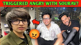 triggeredinsaan Angry with Sourav joshi😡 Sourav joshi vs Fukra and Triggered insaan Controversy [upl. by Knox419]