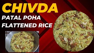 Healthy Poha Chivda Recipe  पातळ पोहे चिवडाPatal Pohe ChivdaThin Poha Chivdasimple chivda recipe [upl. by Anyah545]