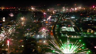 New Years Eve 2020 Fireworks From Above Leeward Oahu [upl. by Belia56]