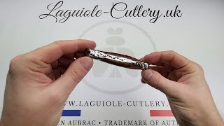 Laguiole Knife with Corkscrew Snakewood  Laguiole UK [upl. by Antebi979]