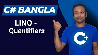 C Bangla Tutorial 85  LINQ  Quantifiers all any contains [upl. by Sam]