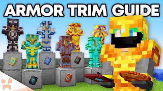 HOW TO FIND EVERY TRIM BEST COMBOS amp MORE  Ultimate Minecraft Armor Trim Guide [upl. by Izzy140]