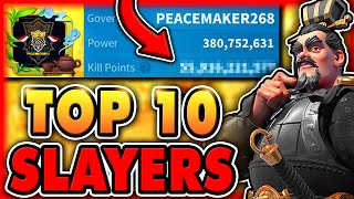 Top 10 HIGHEST KILLPOINTS in Rise of Kingdoms Fall 2024 [upl. by Enialehs]