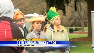 11th Annual Turkey Trot coming to Grants Pass tomorrow [upl. by Aimehs]