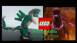 Lego creator alternate build shin godzilla for one 31058 [upl. by Philemol]