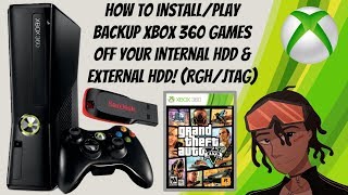 How To InstallPlay Xbox 360 Games Off Your Internal HDD amp External HDD RGHJTAG Episode 3 RGH [upl. by Ellednahs]