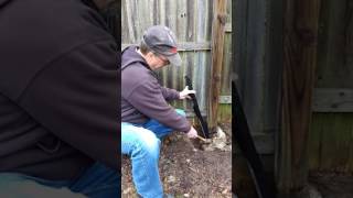 Fence posts repair with EZ Mender [upl. by Kaycee429]