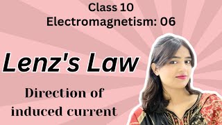 Lenz’s law  Direction of induced emf  Electromagnetism  Electromagnetic induction physify [upl. by Annaej]